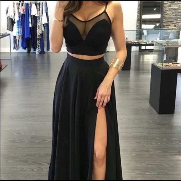 Bridess Dresses & Skirts - 🖤Black two piece prom dress/formal dress🖤